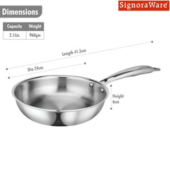 Artista Tri-Ply Frypan 22cm. / Capacity 2100ml.