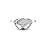 Artista Triply Shallow Kadhai (Hammered) 18cm with Lid