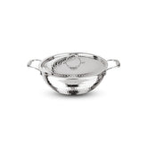 Artista Triply Shallow Kadhai (Hammered) 22cm with Lid