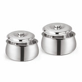 Hot Delight Casserole (Set of 2) 1500ml + 1000ml | Double Wall Stainless Steel Insulated Casserole | Keep Food Hot For Longer Time