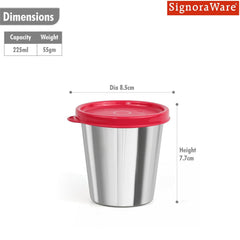 Bitsy Food Container / Tumbler Steel 225 ml