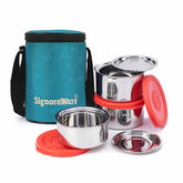 Executive Twin Wall Med Steel Lunch Box