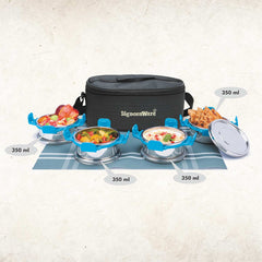 All Steel Double Decker Smart Lunch Box