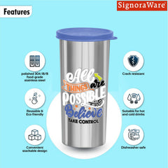 Jumbo Tumbler Steel (Designer) 500 ml