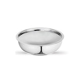 Artista Triply Stainless Steel Shallow Tasla with Lid| Silver (Induction and Gas Stove Friendly), 22cm, 2100ml