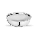 Artista Triply Stainless Steel Shallow Tasla with Lid| Silver (Induction and Gas Stove Friendly), 24cm, 2500ml