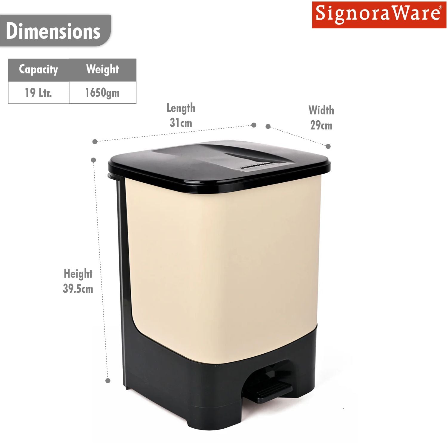 Dustbin 19 litre