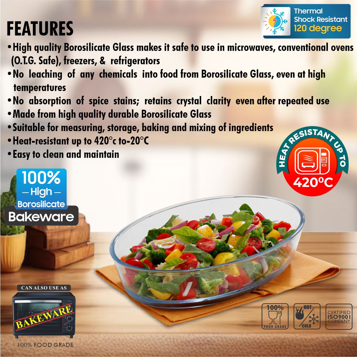 Bake 'N' Serve Oval Dish (700 ml.)