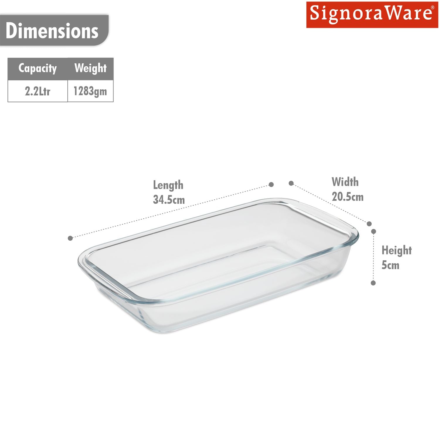 Bake 'N' Serve Rectangular Dish 1.6 litre