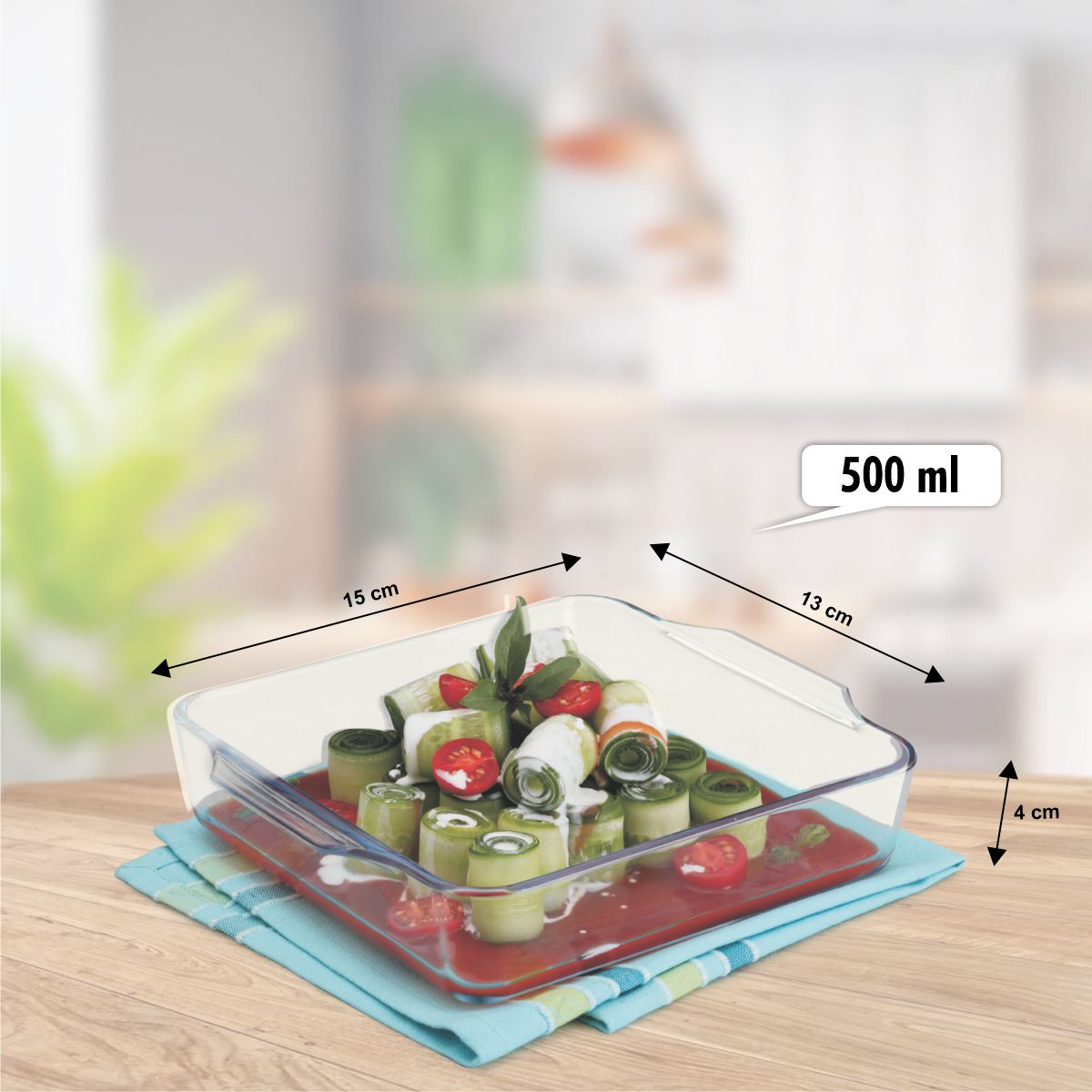 Bake 'N' Serve Square Dish 500 ml