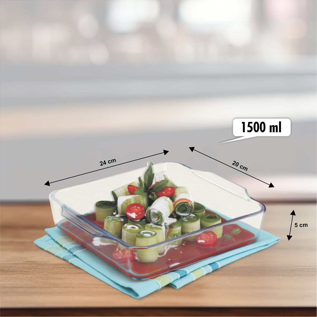 Bake 'N' Serve Square Dish 1500 ml