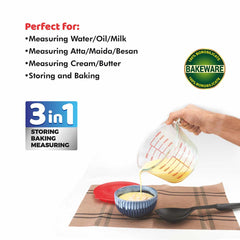 Borosilicate Measuring Cup 500ml with Lid