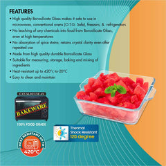 Bake 'N' Serve Zig Zag Square Dish 500 ml | Bakeware