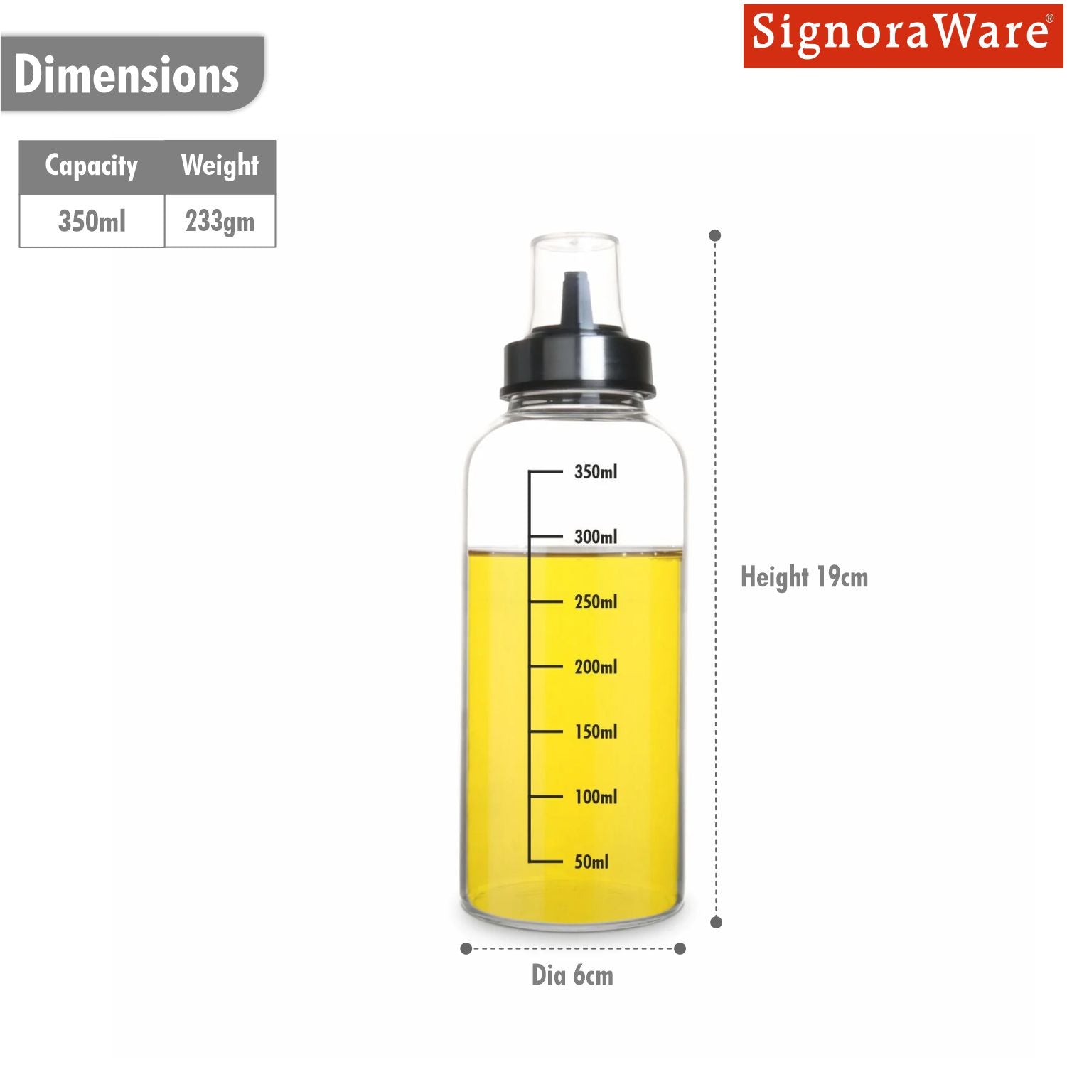 Even Flow Glass Oil Dispenser 350ml