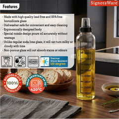 Even Flow Glass Oil Dispenser 1 Ltr.(Borosilicate Glass)
