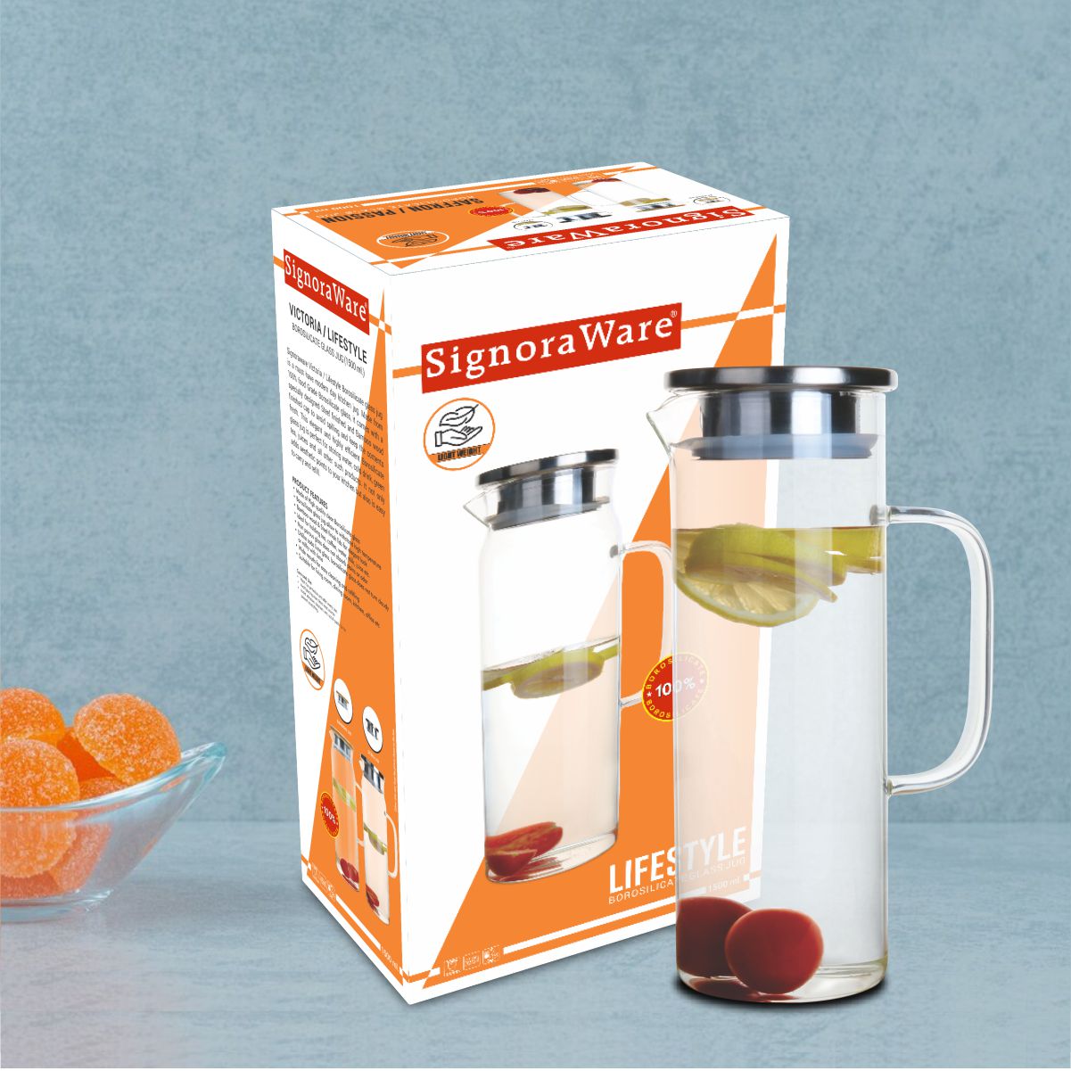 Lifestyle Glass Jug, 1.5 Litre