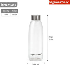 Frostfire Borosilicate Glass Bottle 750ml