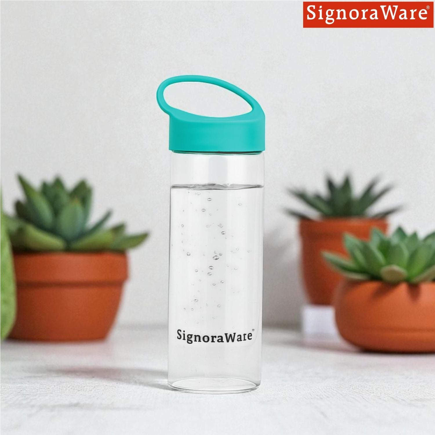 Coral Borosilicate Glass Bottle 750ml