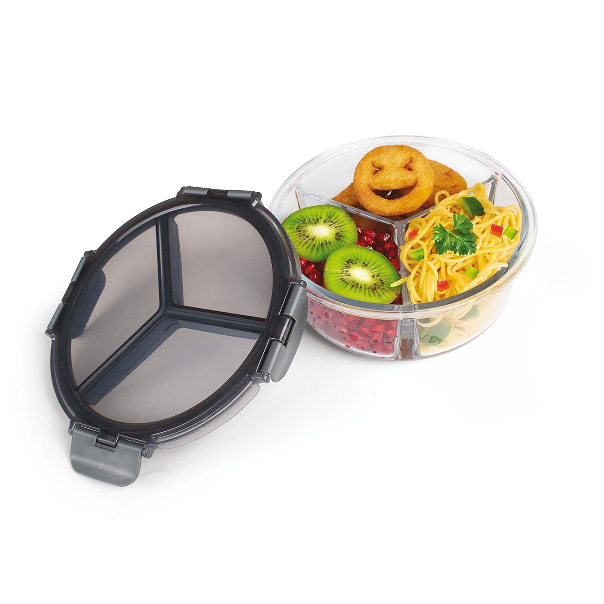 Hive Glass Round Lunch Box 900ml