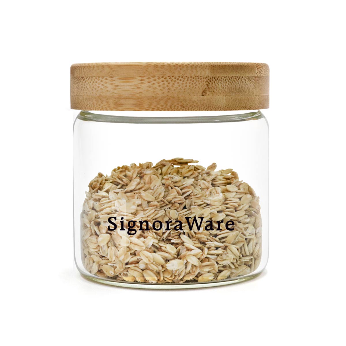 Glaze Jar with Bamboo Lid 230ml
