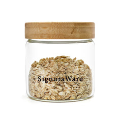 Glaze Jar with Bamboo Lid 230ml