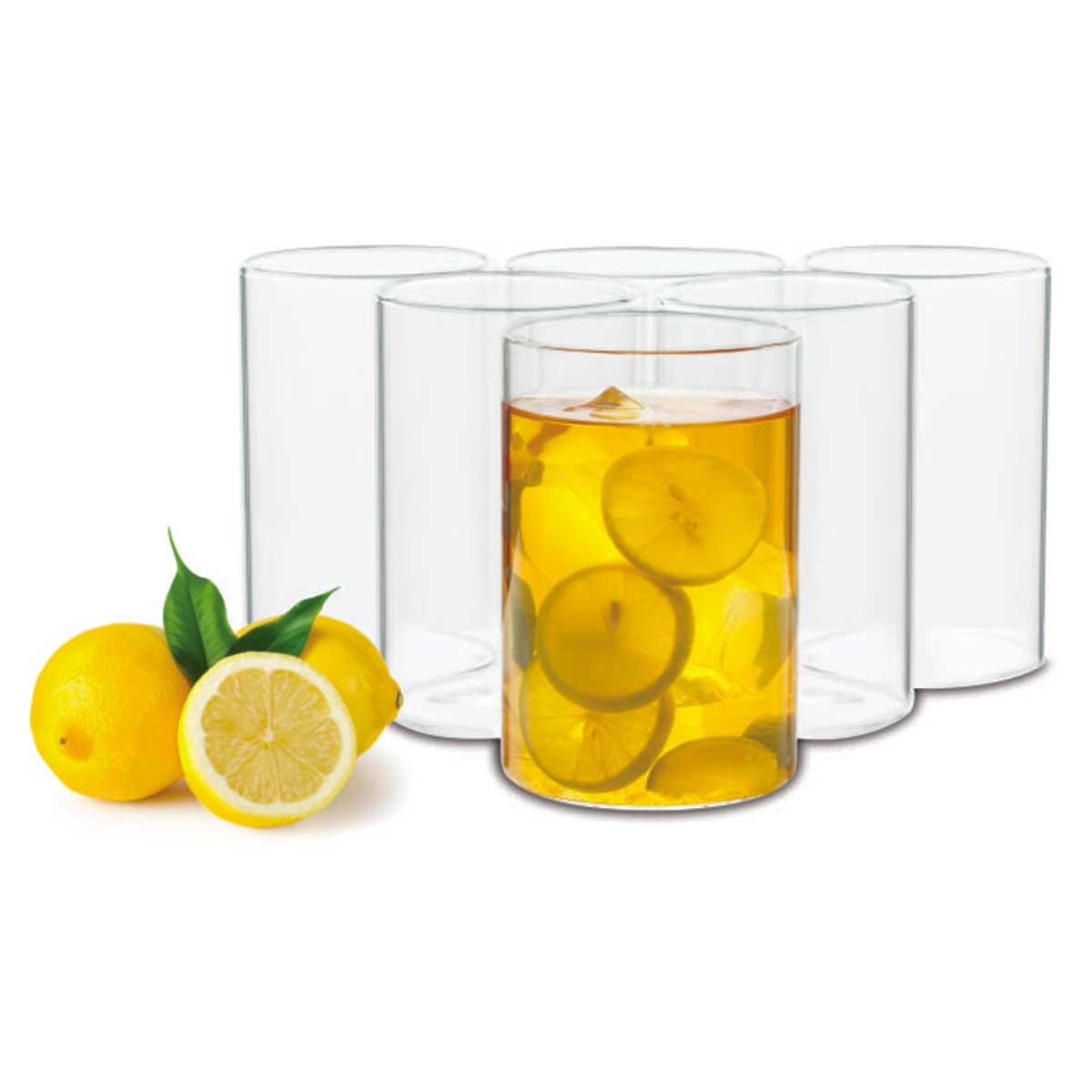 Ilusion Borosilicate Glass Regular, Set of 6 Pcs._295 ml. each