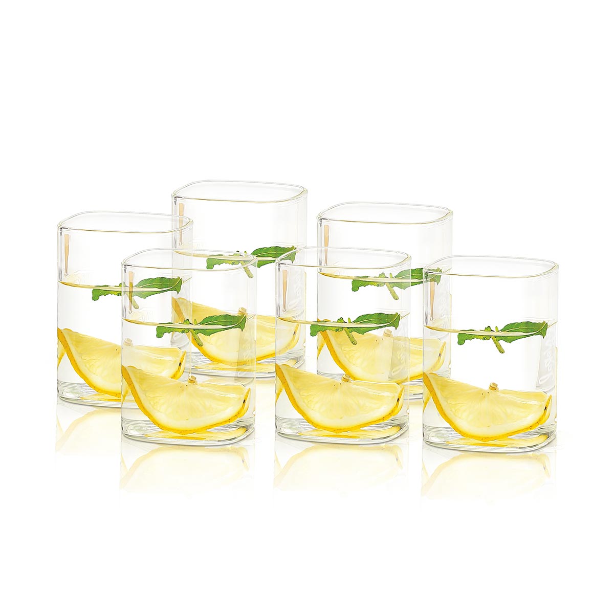 ILUSION Glass Square Small 280ml (Set/6)