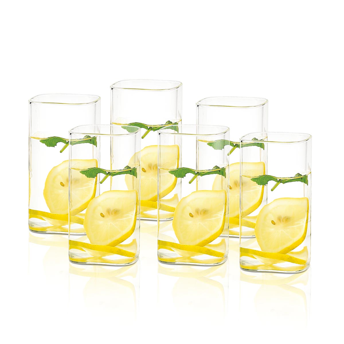 ILUSION Glass Square Big 330ml (Set/6)