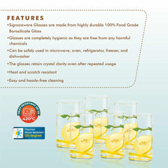 ILUSION Glass Square Big 330ml (Set/6)