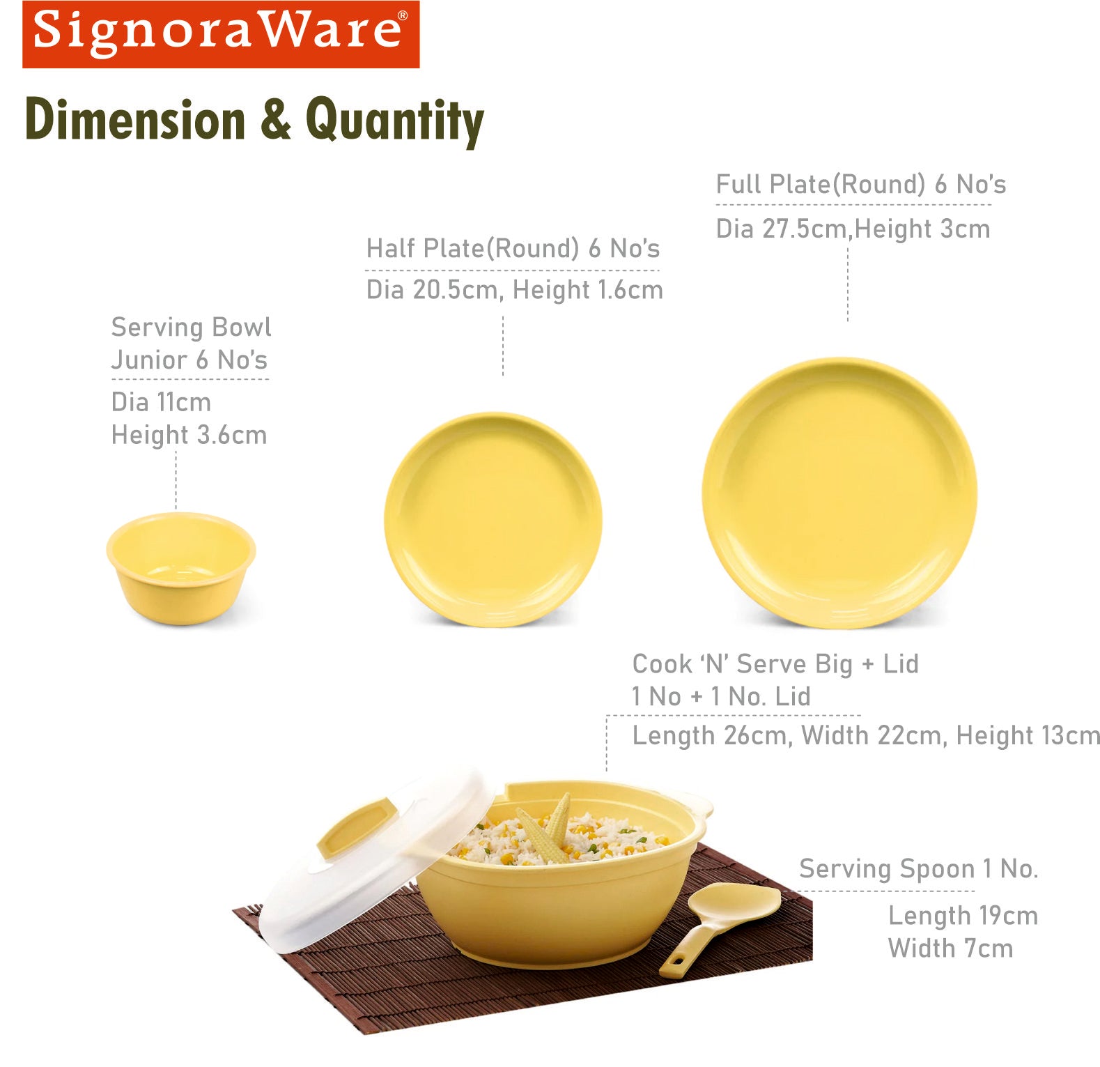 Dinner Set 21 Pcs. (Round)