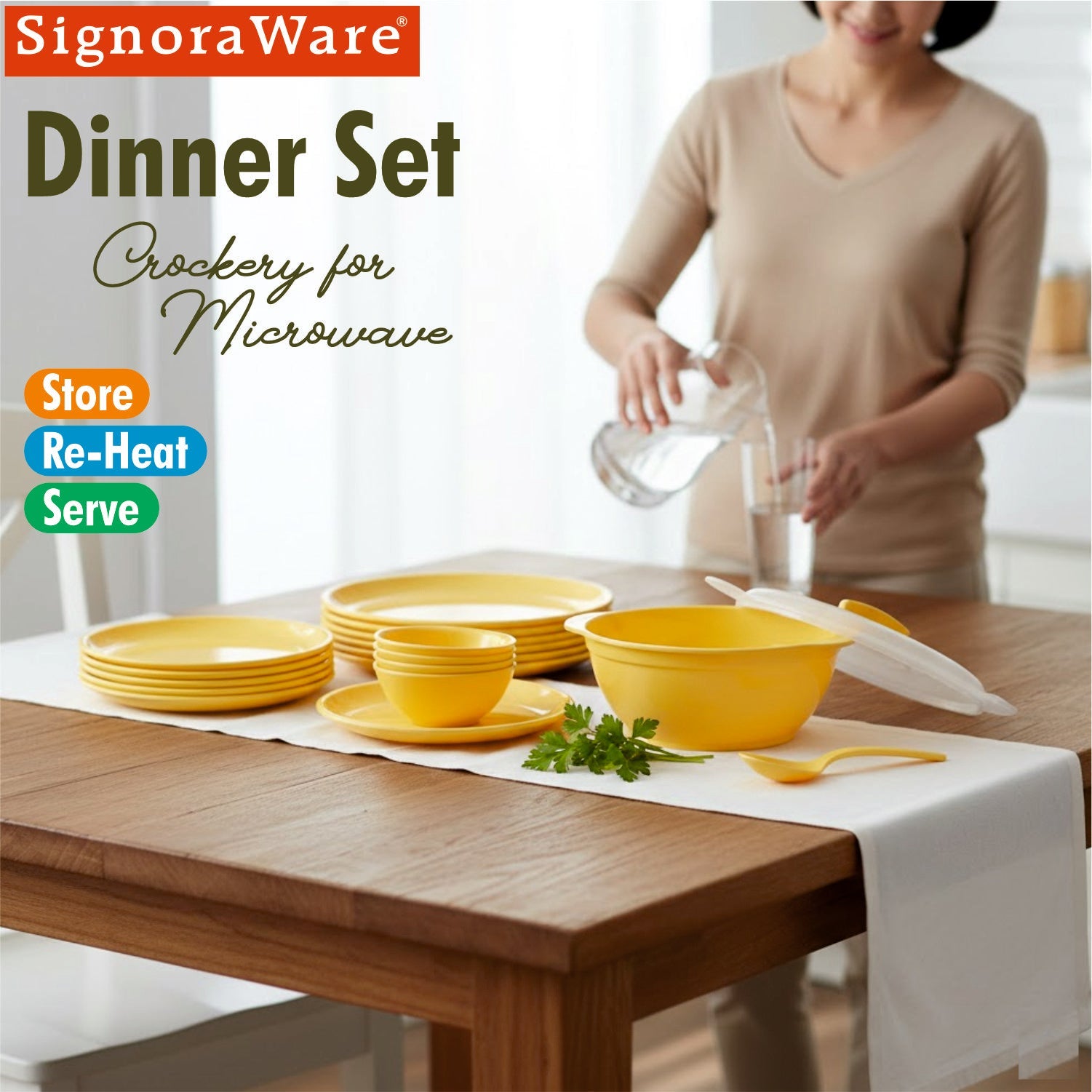 Dinner Set 21 Pcs. (Round)