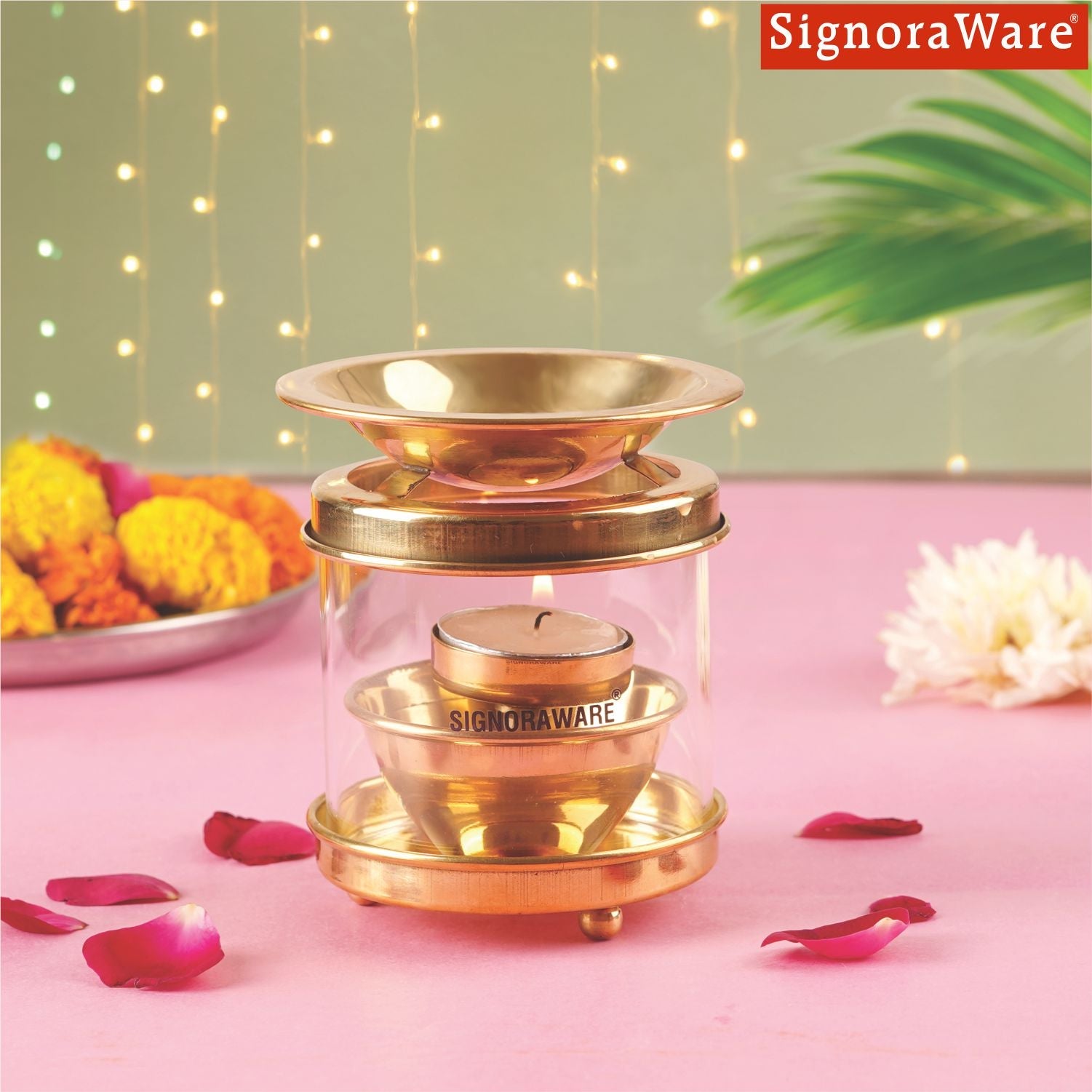 Diffuser Diya Medium with Glass Cover