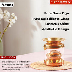 Diffuser Diya Medium with Glass Cover
