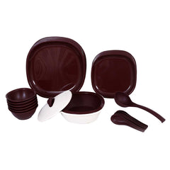 Dinner Set 27 Pcs. (Square) (Double Wall)
