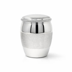 Aura Silver Touch Copper Glass 400ml With Lid