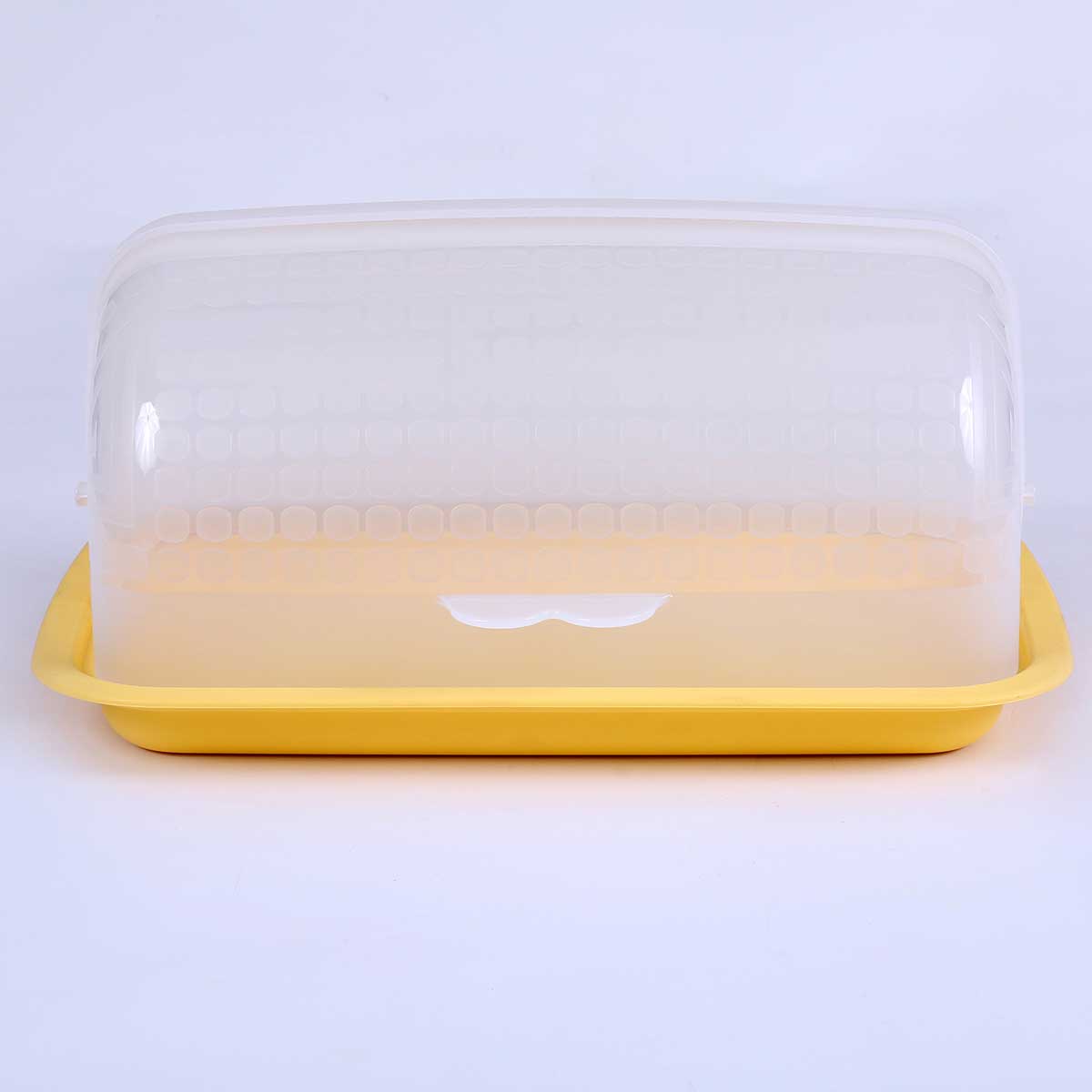 Bread Box / Bread Server | Dual Use Bread Holder/ Plastic Fruit Storage Container - 2 in 1 Bread Bin- Loaf Cake Keeper/Baked Goods -Keeps Bread Fresh