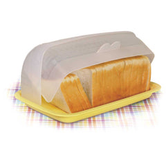 Bread Box / Bread Server | Dual Use Bread Holder/ Plastic Fruit Storage Container - 2 in 1 Bread Bin- Loaf Cake Keeper/Baked Goods -Keeps Bread Fresh