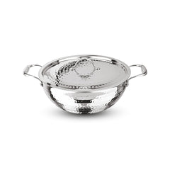 Artista Tri-Ply Deep Kadhai (Hammered) 20cm with Lid