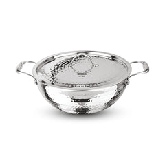 Artista Tri-Ply Deep Kadhai (Hammered) 24cm with Lid