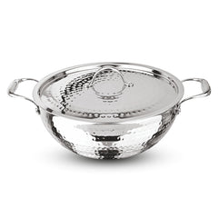 Artista Tri-Ply Deep Kadhai (Hammered) 28cm with Lid