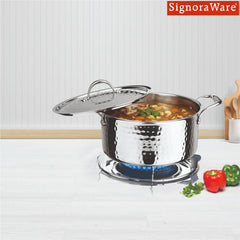 Artista Triply Stewpot (Hammered) with Lid 24cm