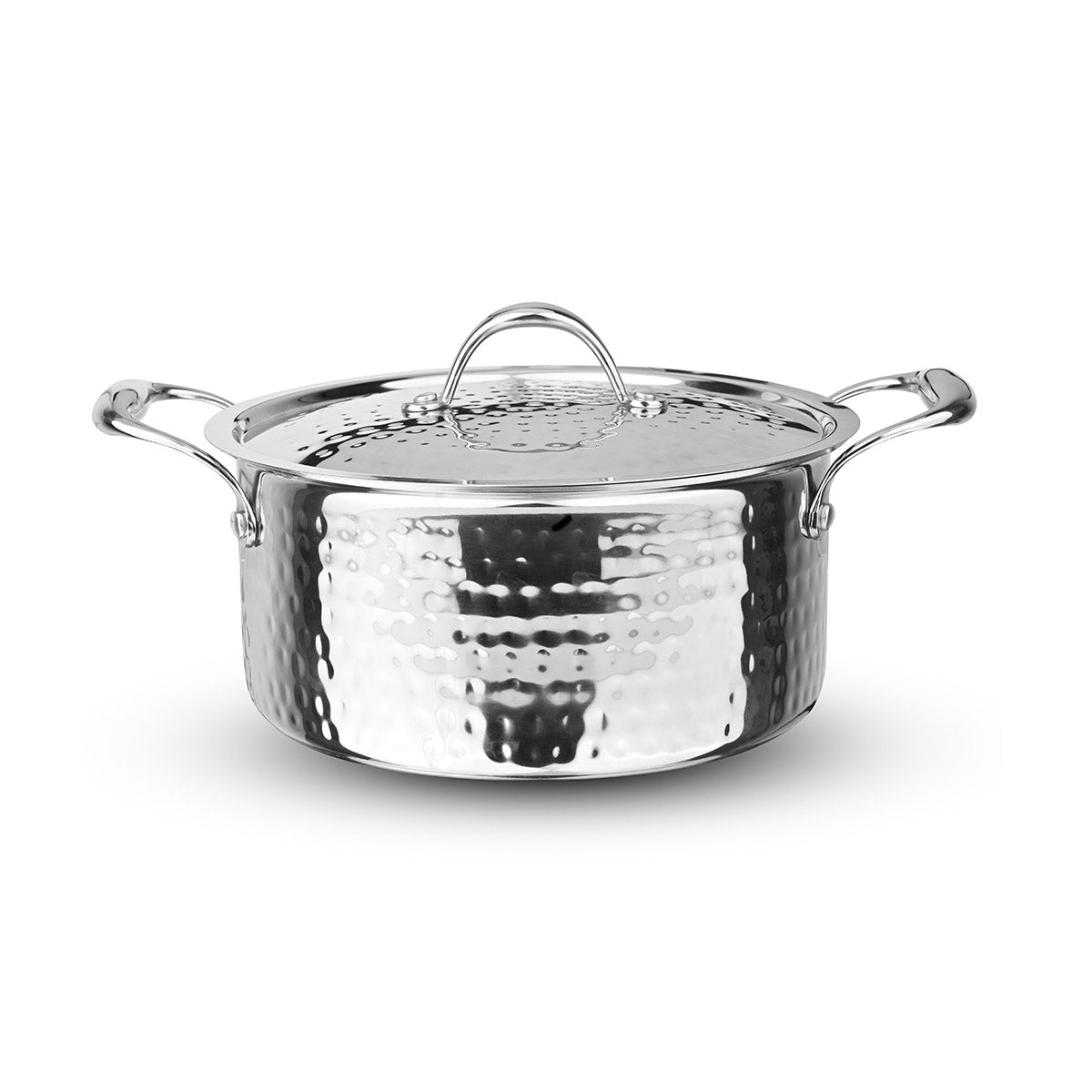 Artista Triply Stewpot (Hammered) with Lid 24cm
