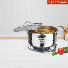 Artista Triply Stewpot (Hammered) with Lid 26cm