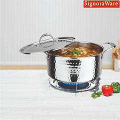 Artista Triply Stewpot (Hammered) with Lid 28cm