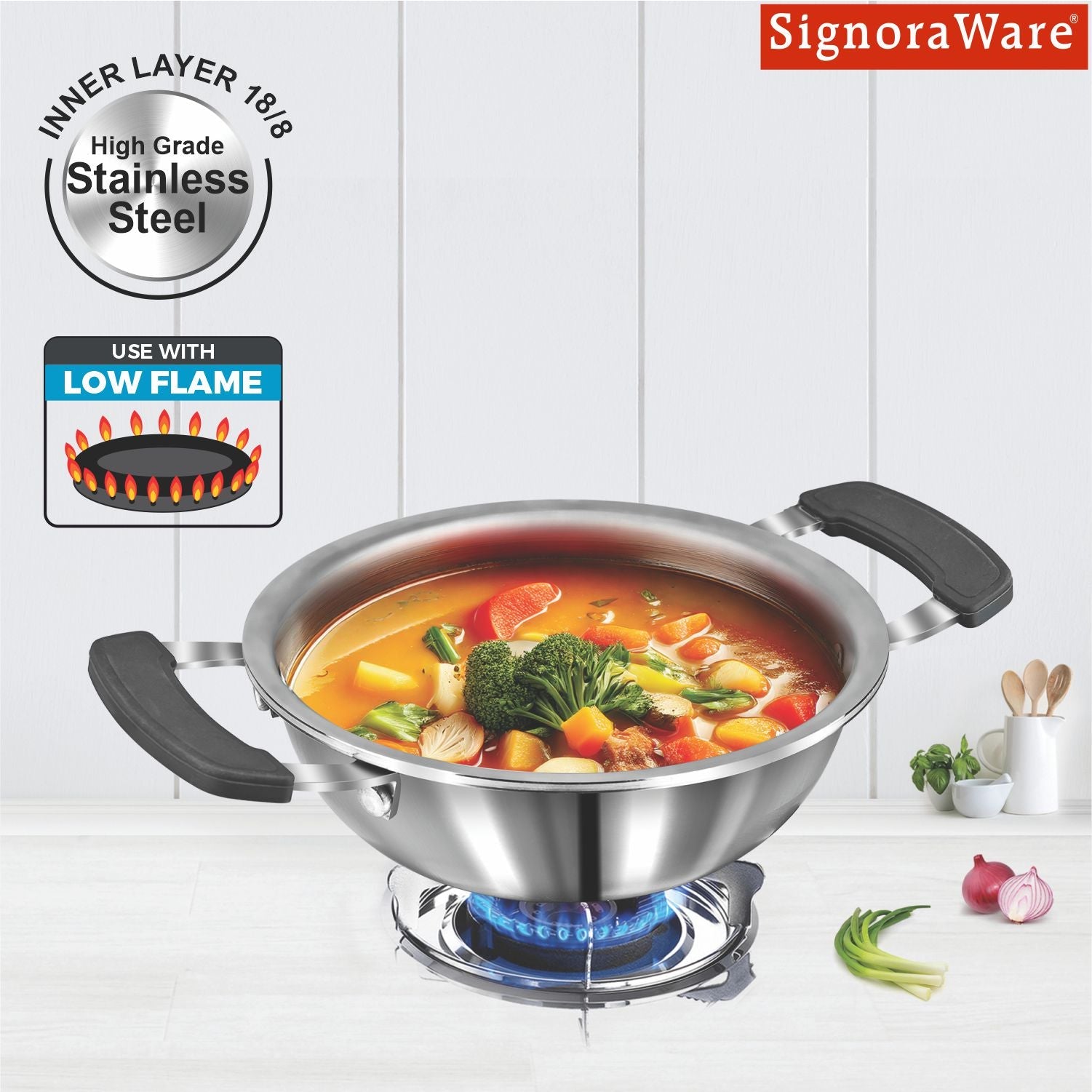 Artista Tri-Ply Mini Kadhai 12cm (500ml)