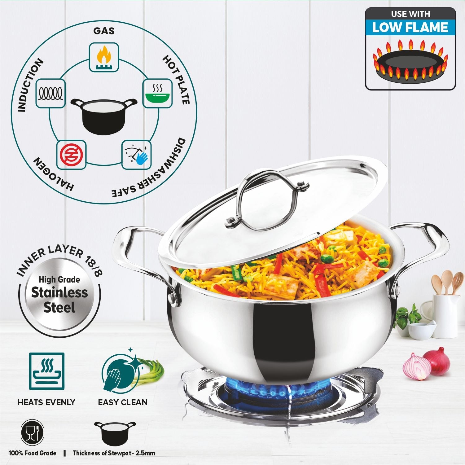 Artista Triply Belly (Handi/Biryani) 18cm