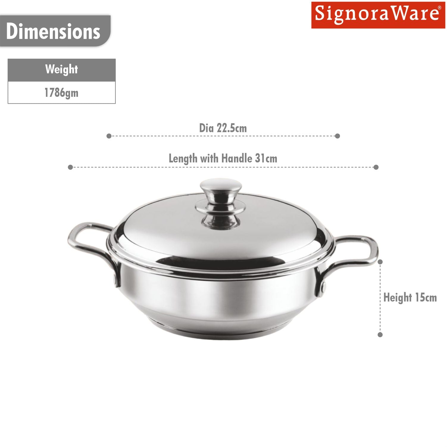All Rounder Multi Kadhai Small 5 pcs | Induction Bottom | All-In-One Stainless Steel Kadhai