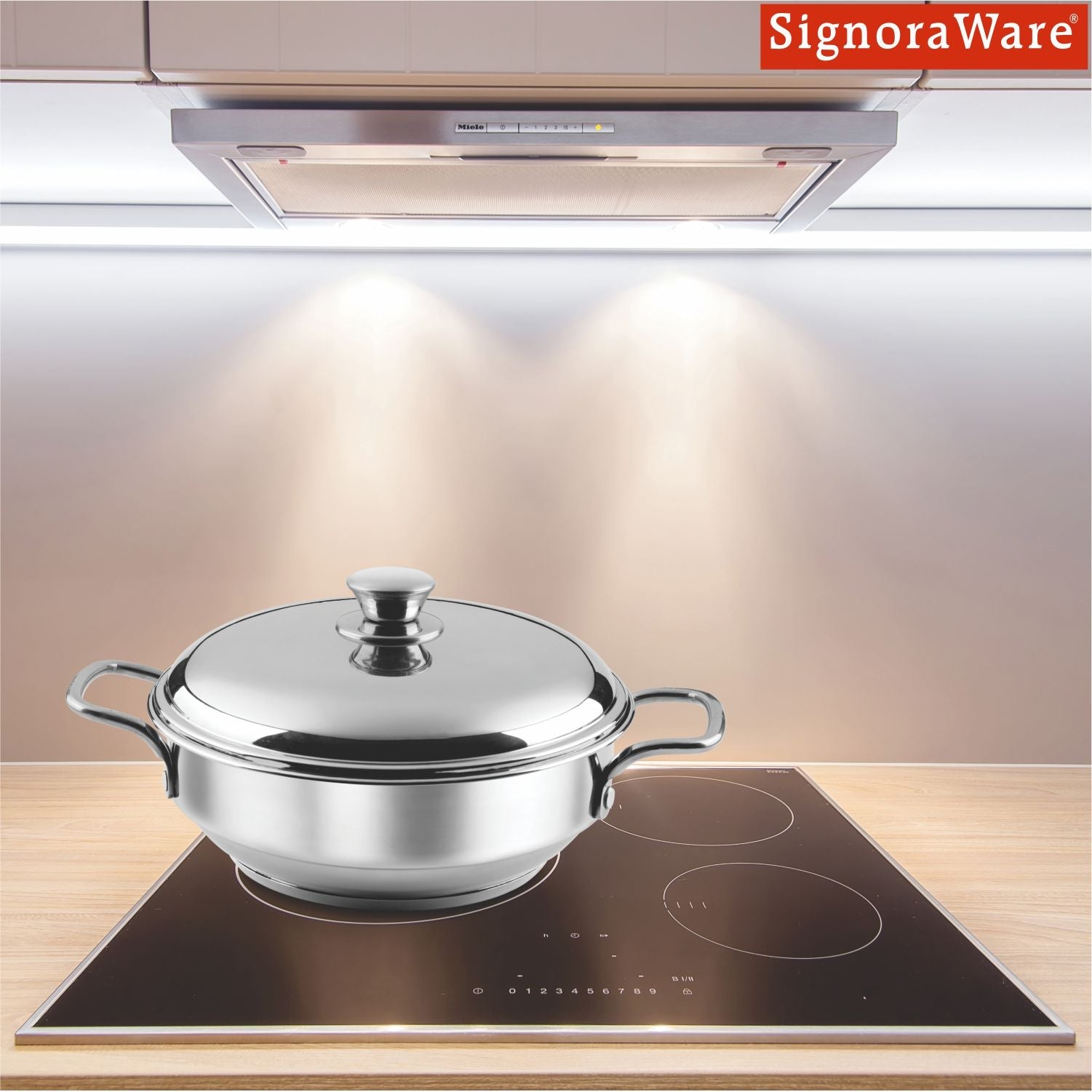 All Rounder Multi Kadhai Small 5 pcs | Induction Bottom | All-In-One Stainless Steel Kadhai