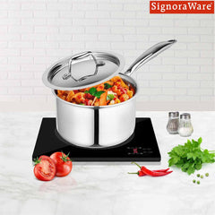 Artista Tri Ply Saucepan with Lid 14cm. 1250ml.