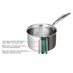 Artista Tri Ply Saucepan 16cm 1700ml